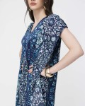 SIXDO V-Neck Silk Loose Dress